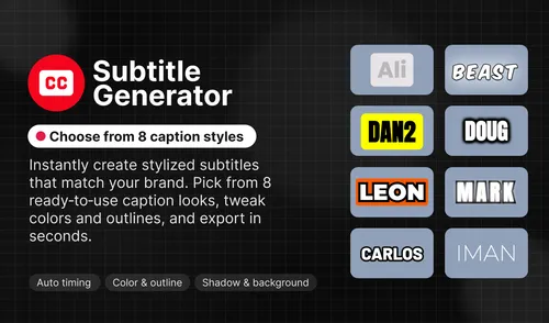 Subtitle Generator