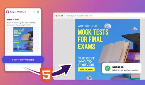 Design to HTML Export